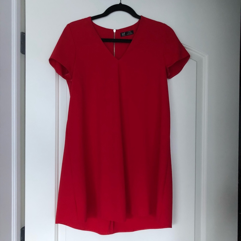 Zara Red A-Line Dress